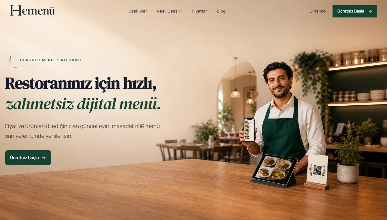 Hemenu® canlı site ekran görüntüsü